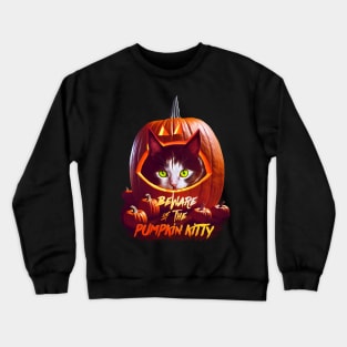 Beware Of The Pumpkin Kitty Crewneck Sweatshirt